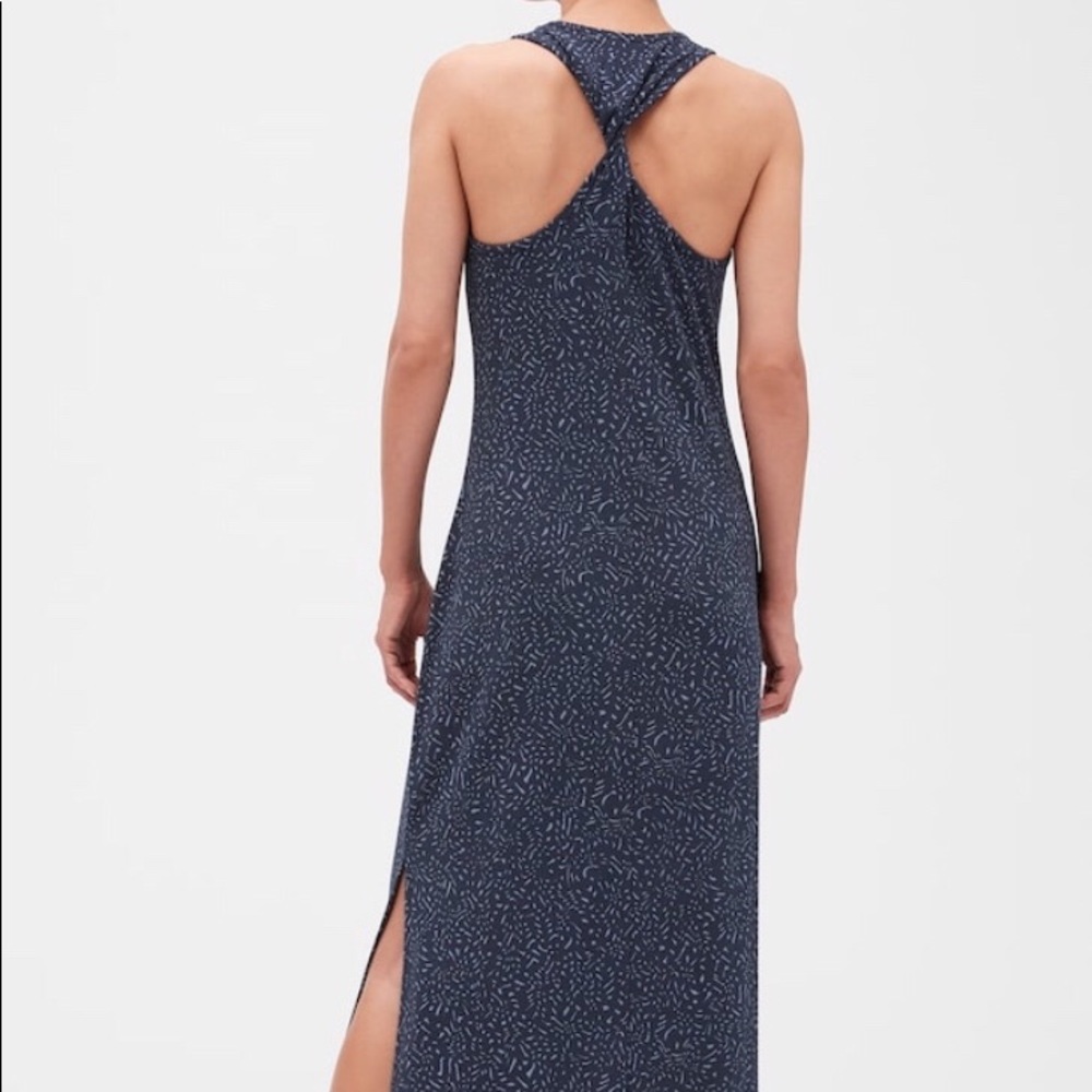 BANANA REPUBLIC Slitted Blue Dress